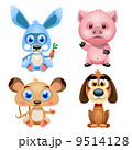 four cute animals 9514128
