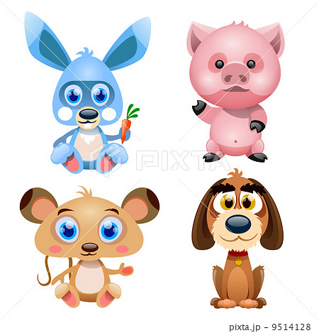 four cute animals 9514128