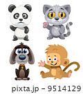 four cute animals 9514129