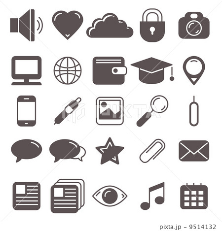 vector set of web icons and pictograms 9514132