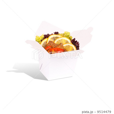 Healthy Chinese food in a container isolated Healthy Chinese food in a container isolated 9514479