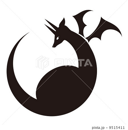 Dragon S Silhouette Stock Illustration