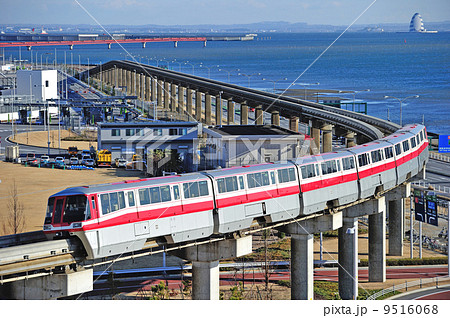 東京モノレール羽田線 新整備場 羽田空港国際線ビル 東京モノレール 1000形 1049f の写真素材