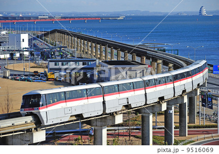 東京モノレール羽田線 新整備場－羽田空港国際線ビル 東京モノレール 1000形 1085F 『...の写真素材 [9516069] - PIXTA