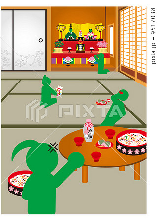 ピクトひな祭りのイラスト ピクトひな祭りのイラスト 9517038