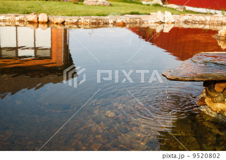 Landscaped oriental garden 9520802
