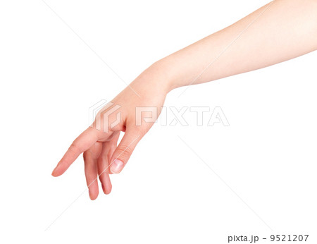 woman's finger pointing or touching 9521207