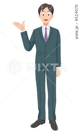 紹介するビジネスマン 9524070