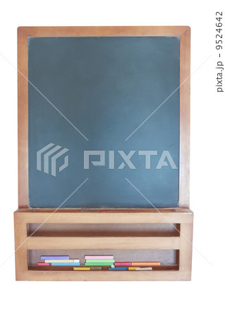 A blank-clean chalkboard. On a white background. 9524642