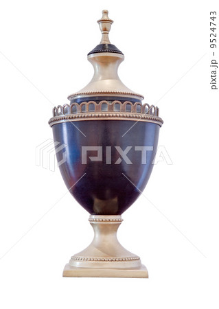 Vintage Cup award on white closeup. 9524743