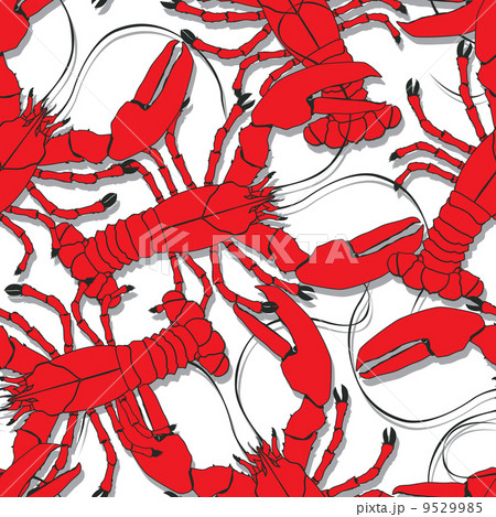 Red lobsters pattern 9529985