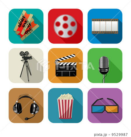 Movie and cinema icons 9529987