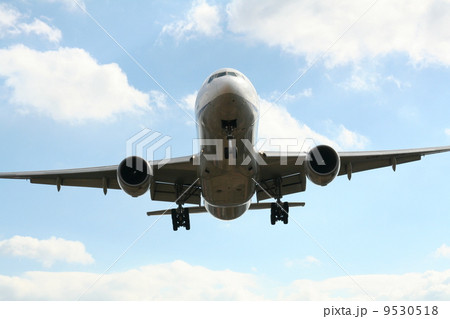 誘導灯に向かって着陸前 9530518