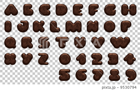 巧克力字母和數字 9530794