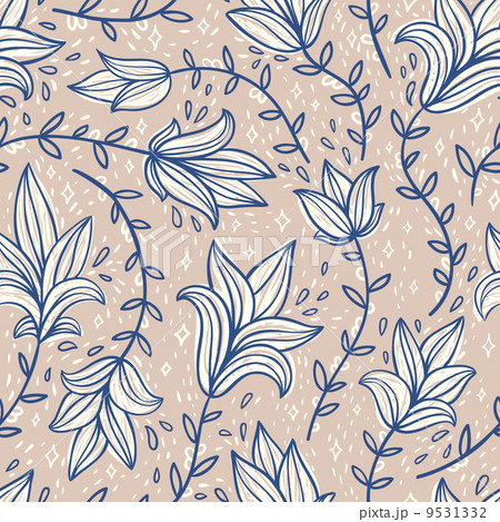 Vintage doodle pattern Vintage doodle pattern 9531332