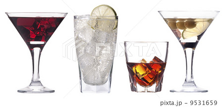different images of alcohol isolated 9531659