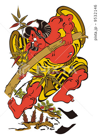 鳥居清倍 市川団十郎の竹抜き五郎イメージイラスト 鳥居清倍 市川団十郎の竹抜き五郎イメージイラスト 9532146