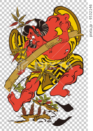 鳥居清倍 市川団十郎の竹抜き五郎イメージイラスト 鳥居清倍 市川団十郎の竹抜き五郎イメージイラスト 9532146