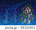 織姫＆彦星_02 笹飾り 横 9532401