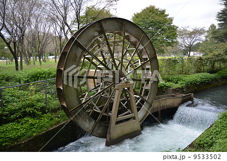 水車発電機の写真素材