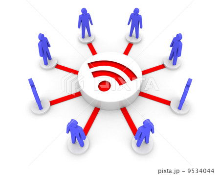 Wireless Internet. Online conference. Concept 3D illustration. 9534044