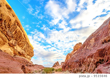 ヨルダンの砂漠(ワディ・ラム、ウンム・フルースより) 9535646