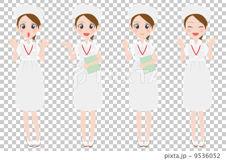 Female facial expression Full-length nurse 9536052