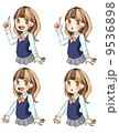 女子高生ポーズ４パターン 9536898