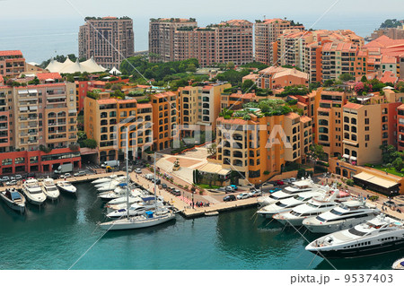 Marina and modern buildings in Monte Carlo, Monaco. 9537403