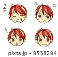男の子表情４パターン 9538294