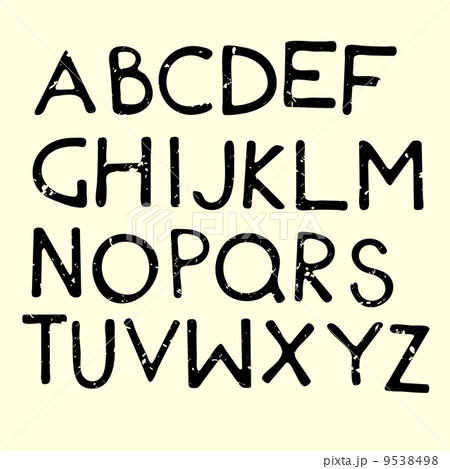 Vector Cartoon Alphabet Letters 9538498