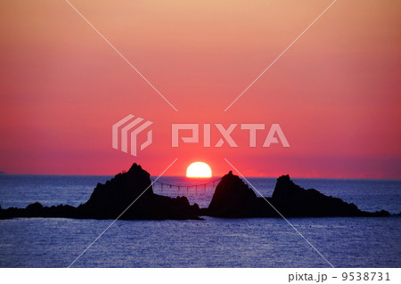 1月　空・朝焼け55初日の出･真鶴岬三ッ石 9538731