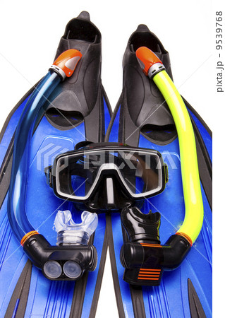 Flippers, mask, tubes for Snorkeling 9539768