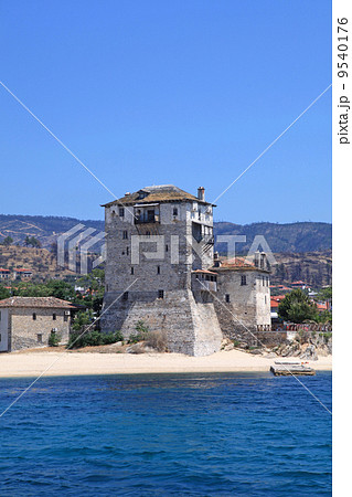 Ouranopoli Tower, Greece near from Holly mountain Athos 9540176