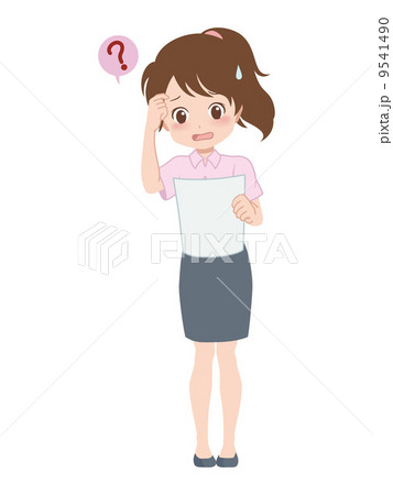 女性/考える 女性/考える 9541490