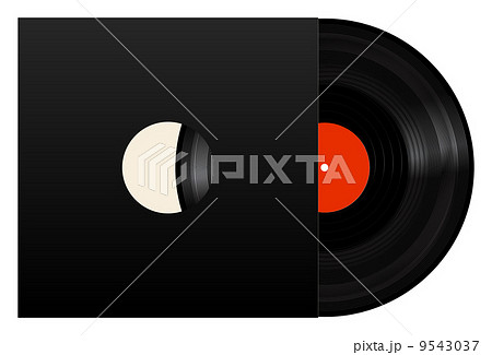 Vinyl Record With Black Cover Vinyl Record With Black Cover 9543037