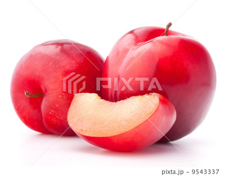 Sweet plum isolated on white background cutout 9543337