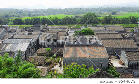 Ethnic minority village in Guangxi province,China 9544675
