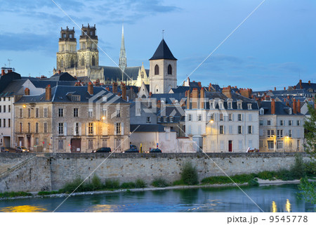 Embankment of Loire river in Orleans, France Embankment of Loire river in Orleans, France 9545778