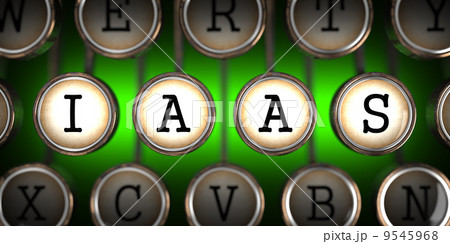 Old Typewriter's Keys with IAAS Slogan. Old Typewriter's Keys with IAAS Slogan. 9545968