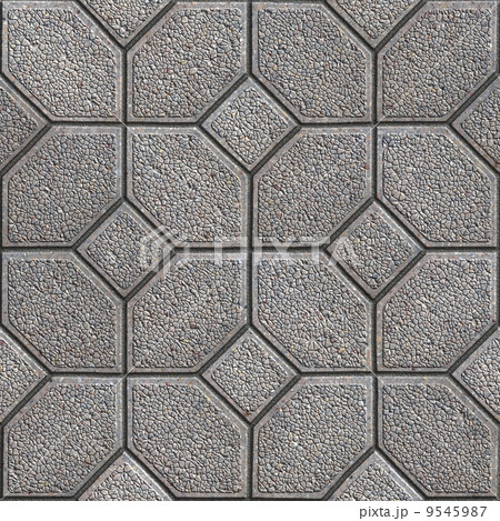 Paving Slabs. Seamless Tileable Texture. 9545987