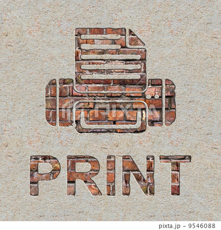 Print Concept on the Wall. 9546088