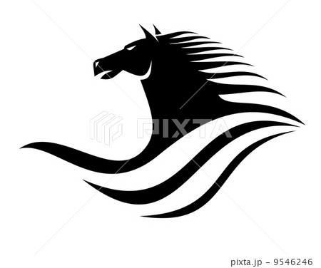 Dynamic horse head icon Dynamic horse head icon 9546246