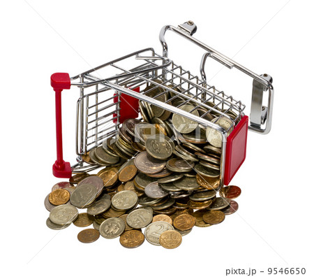 Shopping Cart with money 9546650