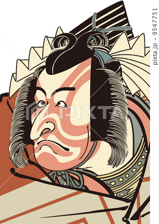 勝川春好 歌舞伎絵のイメージイラスト 勝川春好 歌舞伎絵のイメージイラスト 9547751