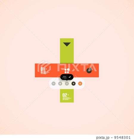 Infographic shapes - stripes 9548301
