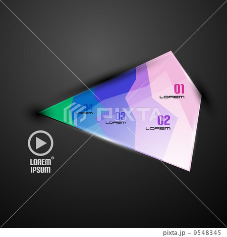 Modern abstract business infographic template 9548345