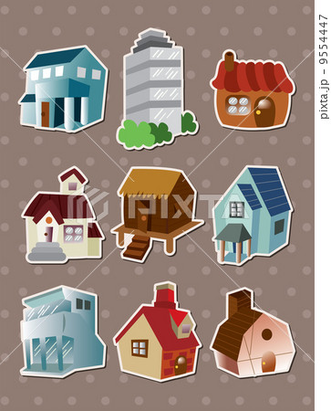 可愛らしい かわいい 建物のイラスト素材