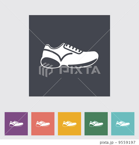 Shoes Flat Icon のイラスト素材