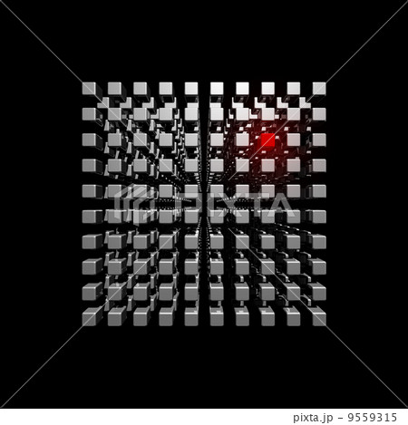 Cube made of small cubes 9559315